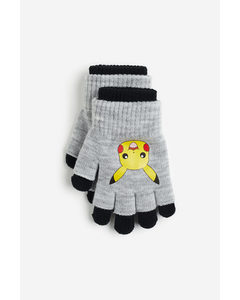 Finger-/Kurzfingerhandschuhe Schwarz/Pokémon