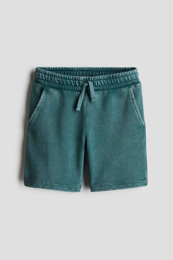 H&M Sweatshorts Dunkelgrün