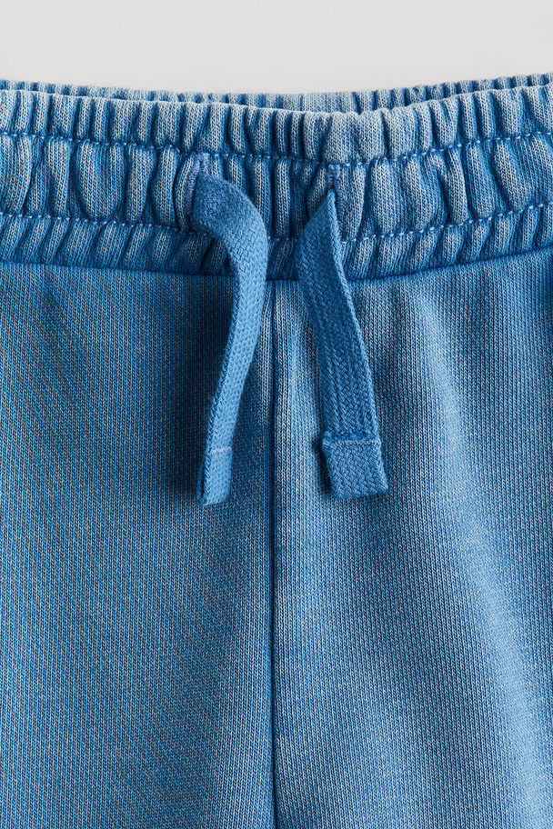 H&M Sweatshirt Shorts Washed Blue