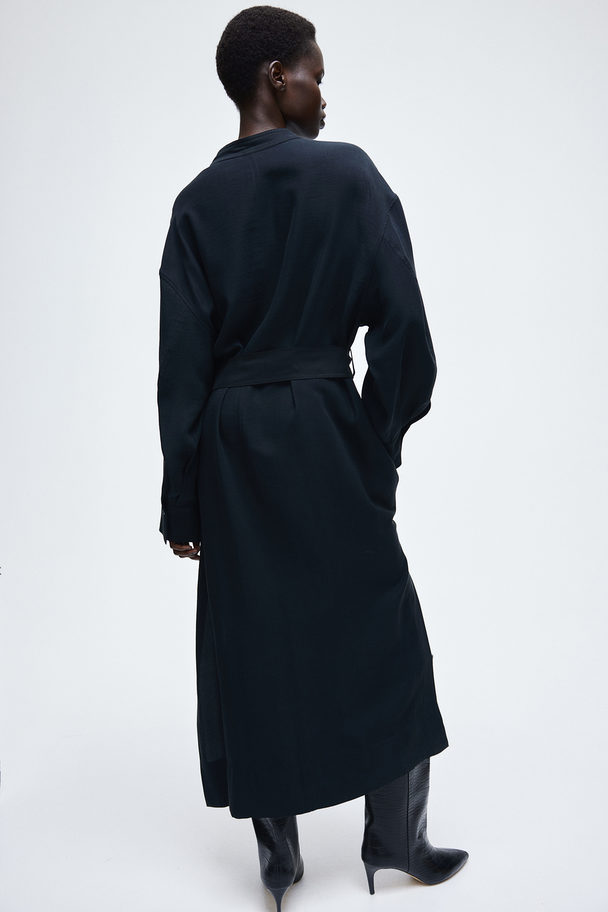 H&M Utility-Kleid aus Modalmix Schwarz