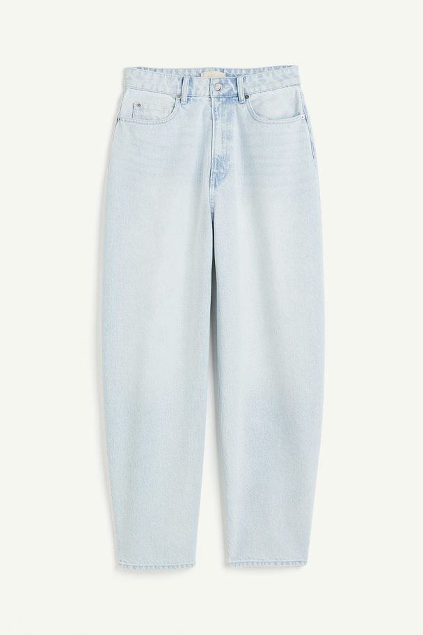 H&M Relaxed Regular Jeans Light Denim Blue