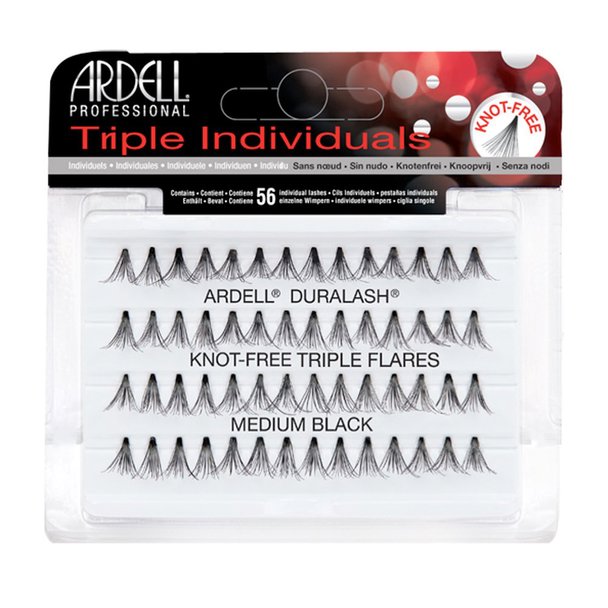 Ardell Ardell Triple Individuals Duralash Knot Free Flares Medium Black