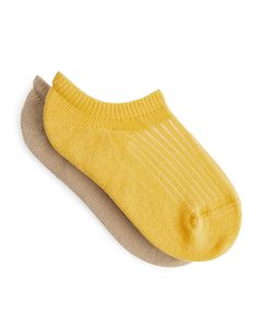 Sneaker-Socken Gelb/Beige
