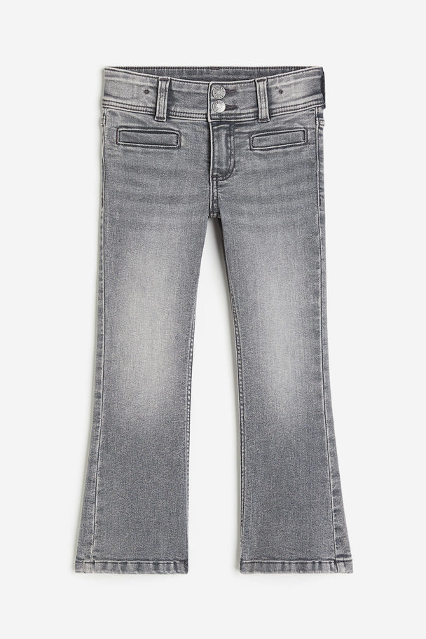 H&M Superstretch Flared Leg Jeans Grey