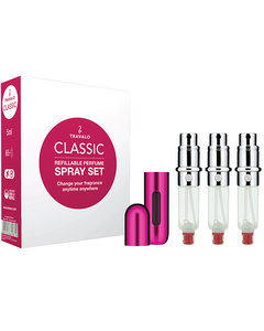 Travalo Classic Hd Refillable Perfume Spray Set Of 3 Pink