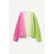 Baggy Cabel Rainblow Knit Pink White Green