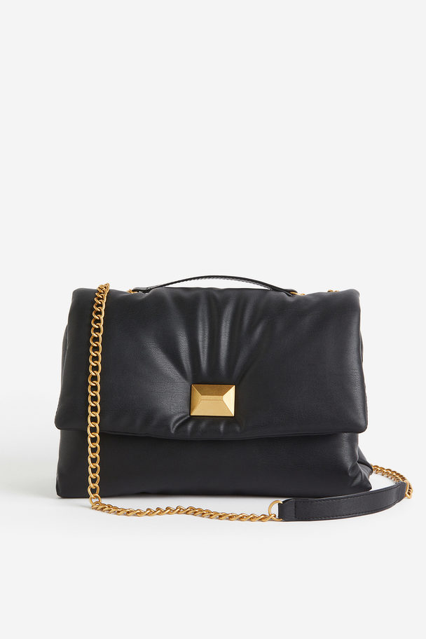 H&M Padded Shoulder Bag Black