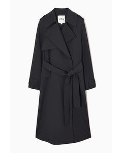 Double-breasted Trench Coat Navy