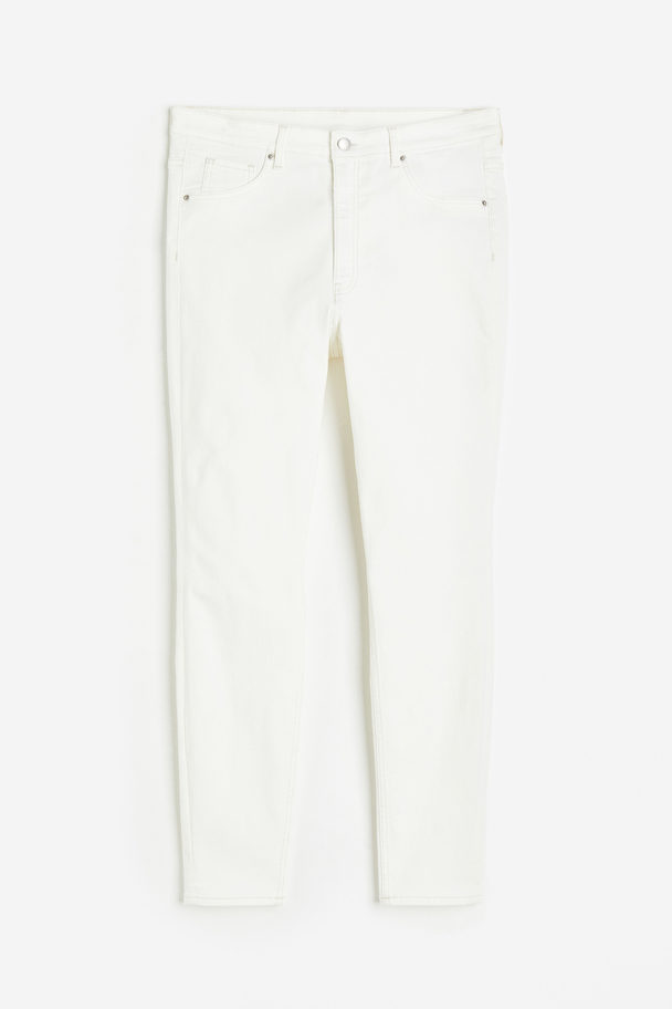 H&M H&m+ Ultra High Ankle Jeggings White