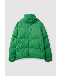 Short Puffer Jacket Green