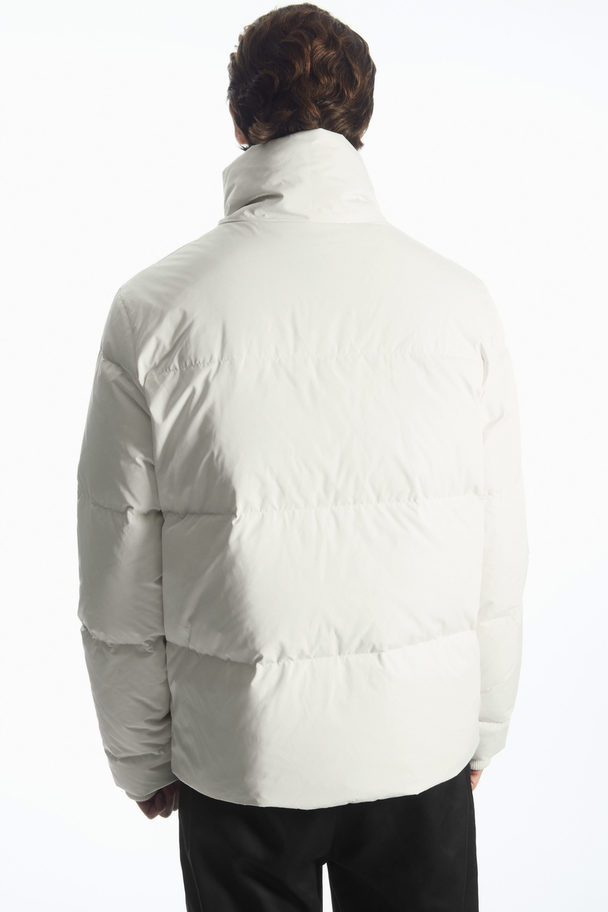 COS Short Puffer Jacket Off-white