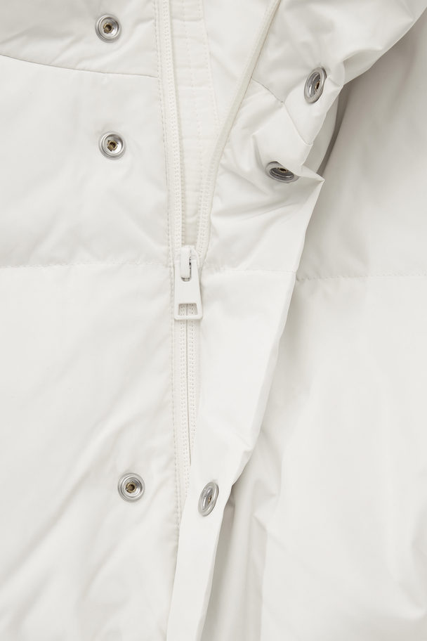 COS Short Puffer Jacket Off-white