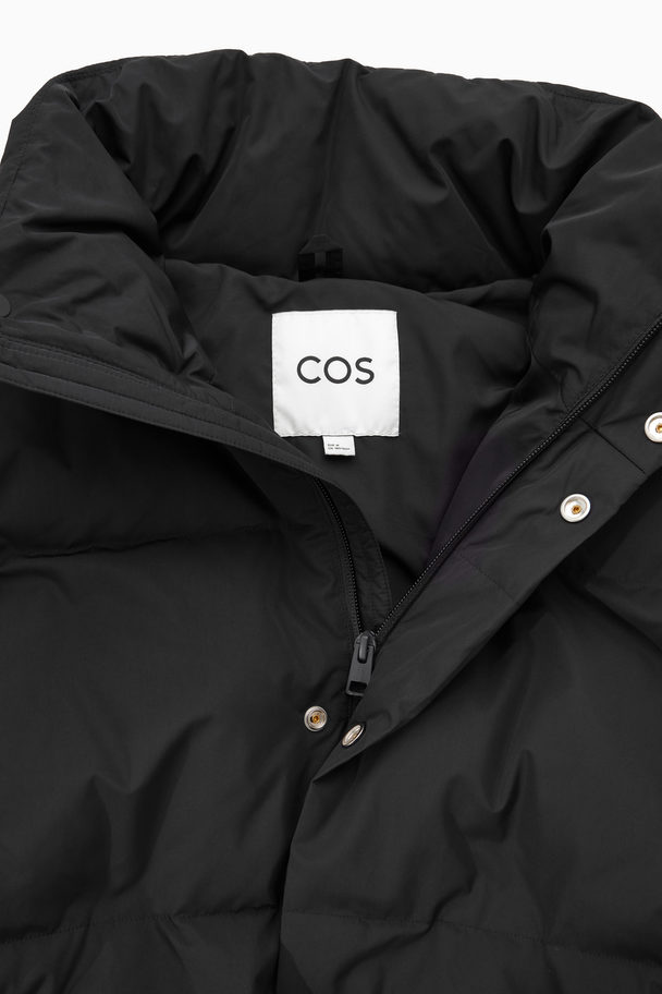 COS Short Puffer Jacket Black