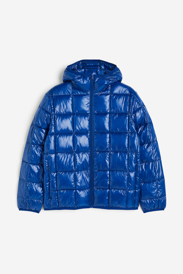 H&M Regular Fit Lightweight Puffer Jacket Bright Blue