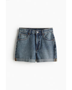 Jeansshorts High Waist Denimblau