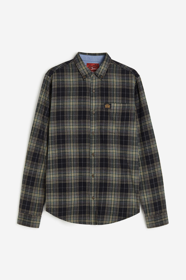 Superdry L/s Cotton Lumberjack Shirt Drayton Check Black