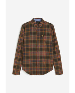 L/s Cotton Lumberjack Shirt Drayton Check Olive