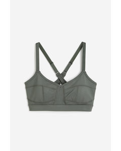 Drymove™ Light Support Sports Bra Dark Sage Green