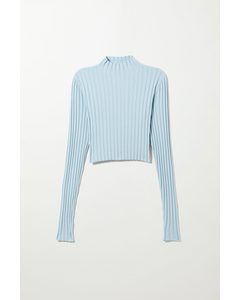 Kimmy Crop Sweater Baby Blue