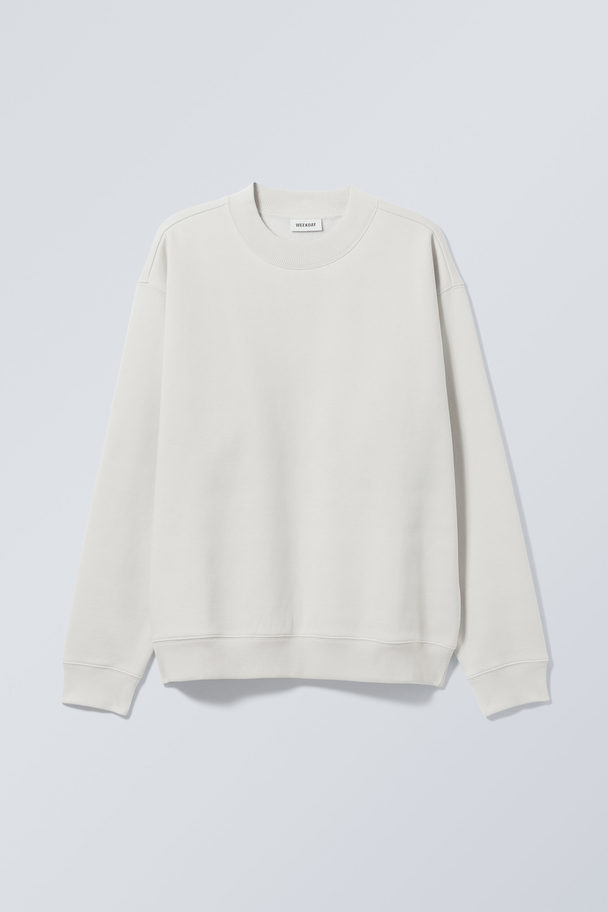 Weekday Relaxed Zwaar Sweatshirt Lichtgrijs