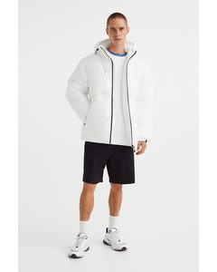 Water-repellent Puffer Jacket White