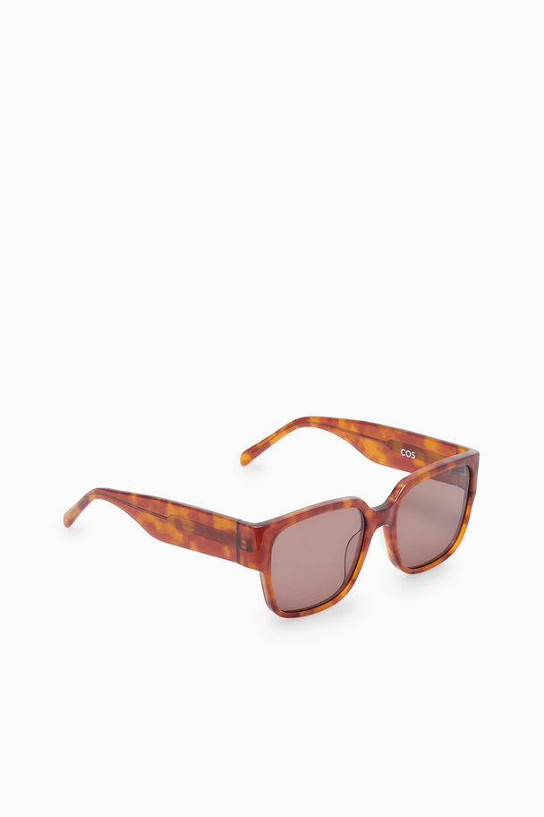COS Oversized Square-frame Sunglasses Brown