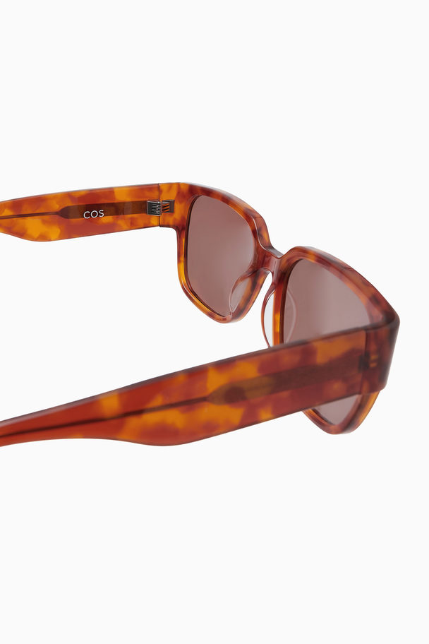 COS Oversized Square-frame Sunglasses Brown