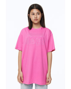 Oversized T-shirt I Bomull Rosa/have Hope