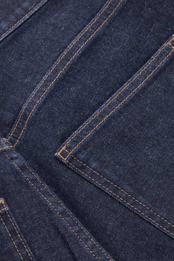 COS Slim-fit High-rise Jeans Dark Blue