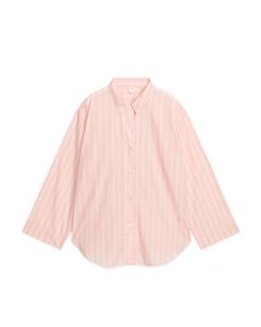 Soft Cotton Pyjama Shirt Pink/white