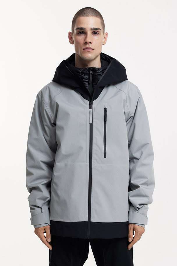 H&M Stormmove™ 3-layer Shell Jacket Light Grey/block-coloured