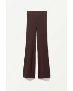Orina Knitted Trouser Brown