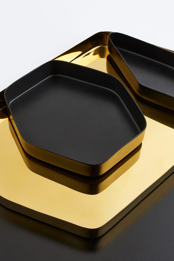 H&M HOME Small Metal Tray Gold-coloured