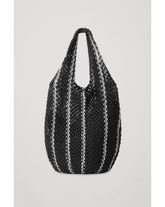 Crochet Shopper Bag Black
