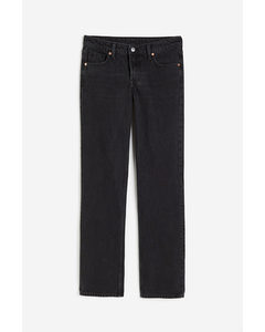 Straight Low Jeans Black