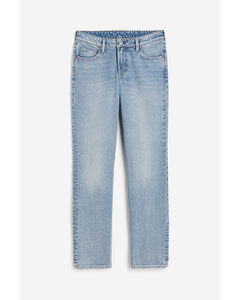 Straight Low Jeans Helles Denimblau