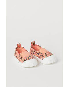 Slip-on-Sneaker Apricot/Leopardenmuster