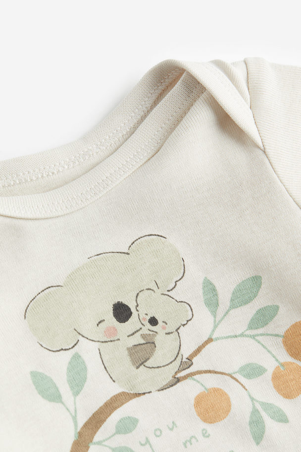 H&M 2-teiliges Baumwollset Hellbeige/Koalas