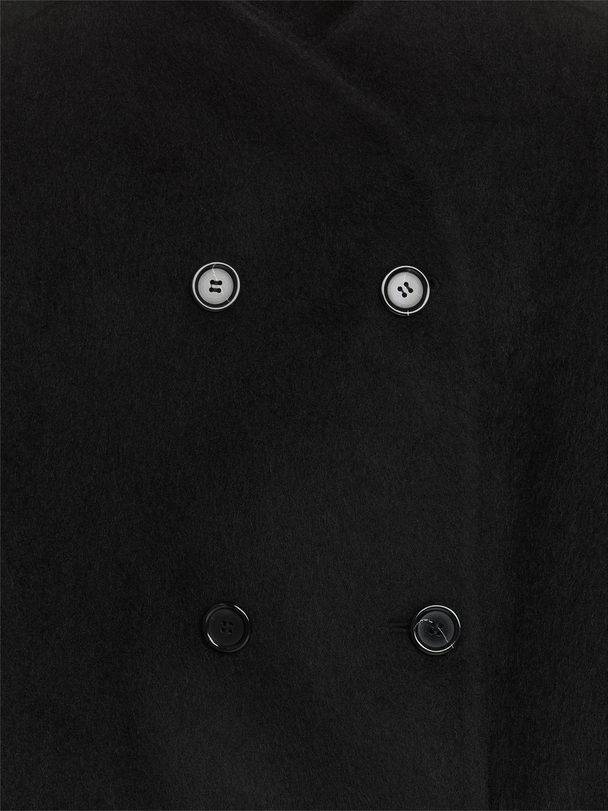 ARKET Brushed Wool Jacket Black