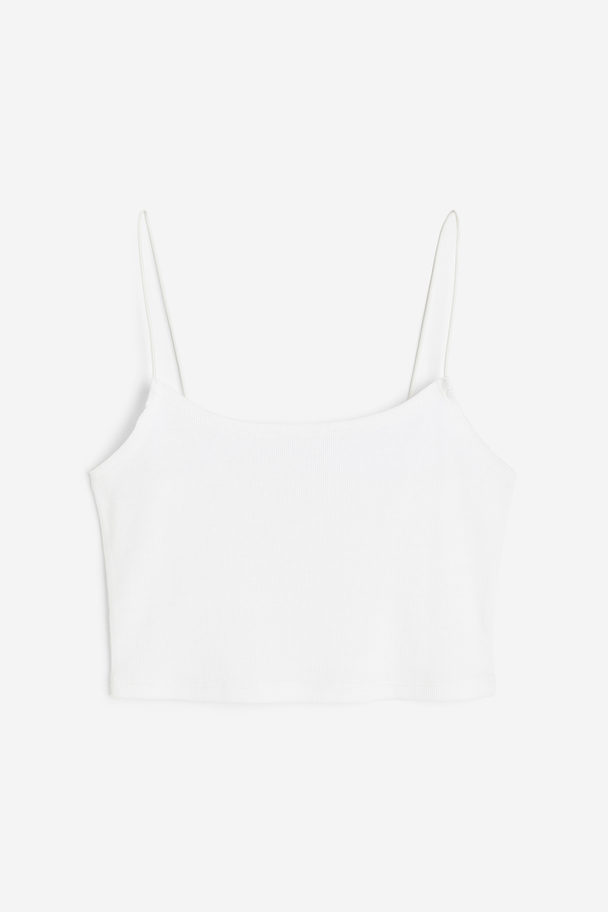 H&M Korte Straptop Wit