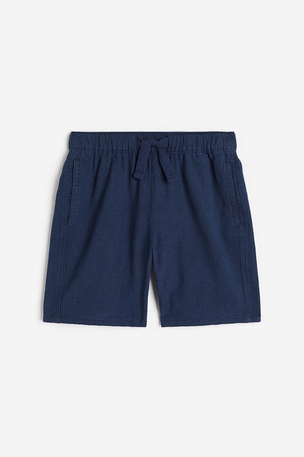 H&M Pull-on Shorts Navy Blue