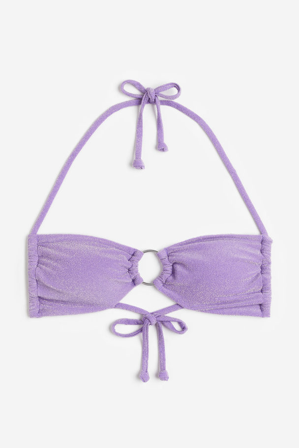 H&M Padded Bikini Top Purple
