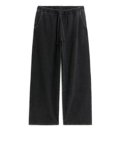 Relaxed Denim Trousers Washed Black