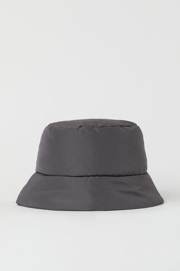 H&M Padded Bucket Hat Dark Grey
