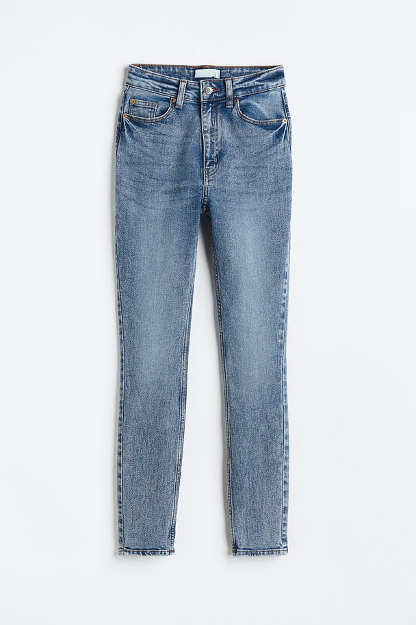 H&M Skinny High Jeans Hellblau