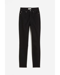 Skinny High Jeans Schwarz