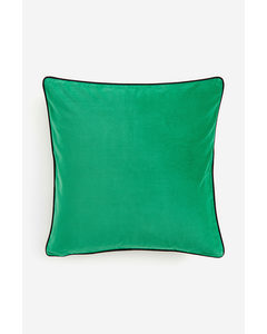 Velvet Cushion Cover Bright Green