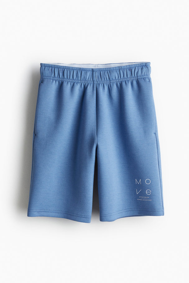 H&M DryMove™ Sportshorts Helles Mattblau