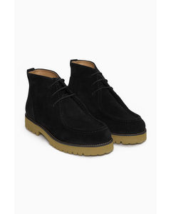 Suede Ankle Boots Black