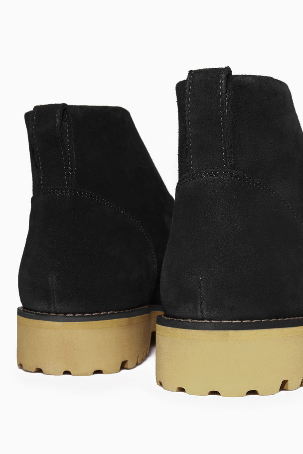 COS Suede Ankle Boots Black
